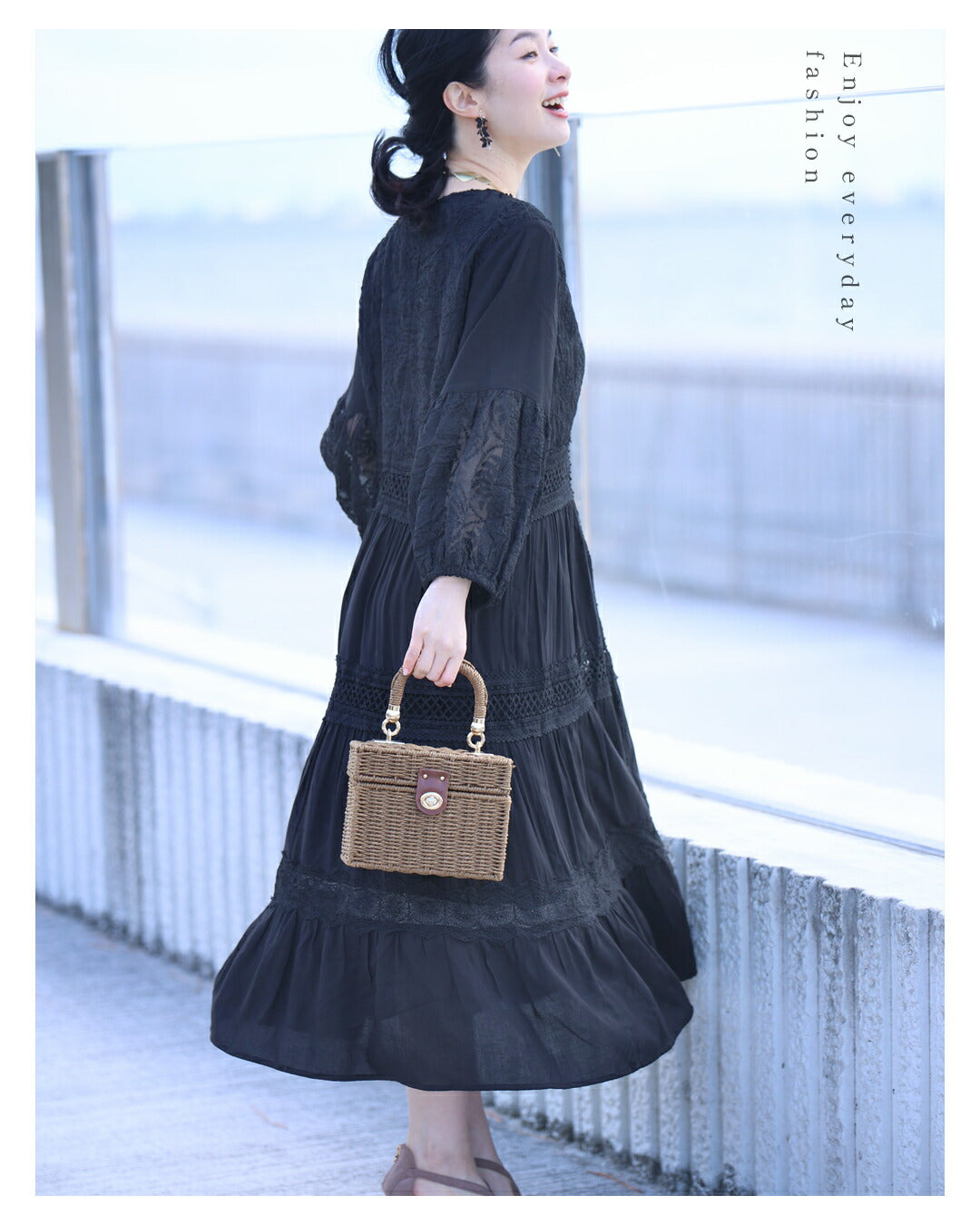 南国巡る 花刺繍ワンピース 3/15新作