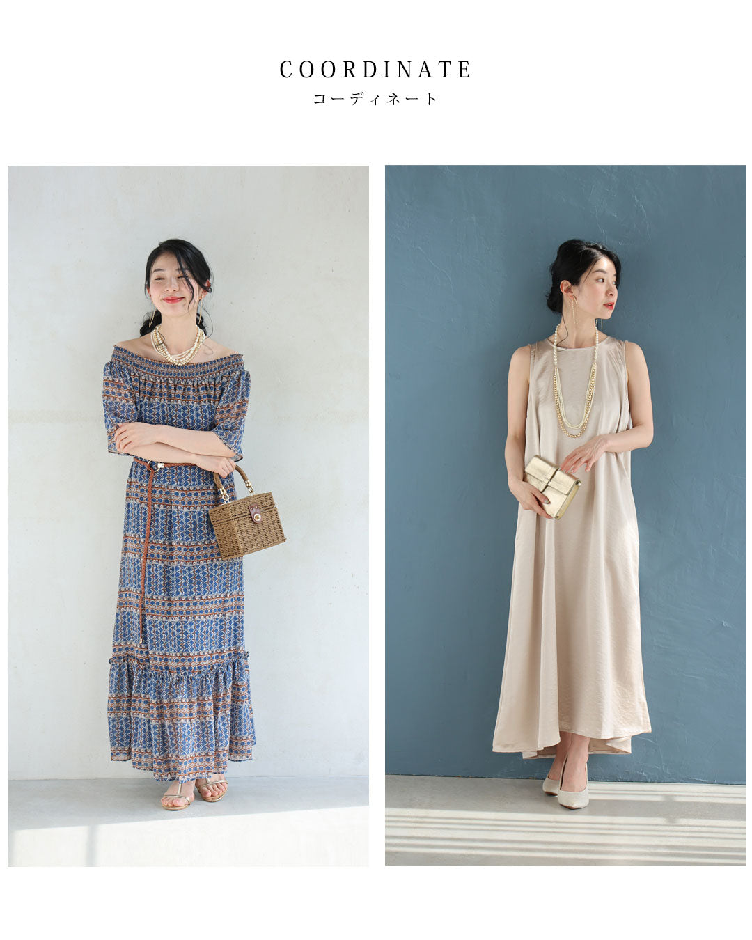 様々に着用できる。フリーダムな軽量パールネックレス 4/23新作