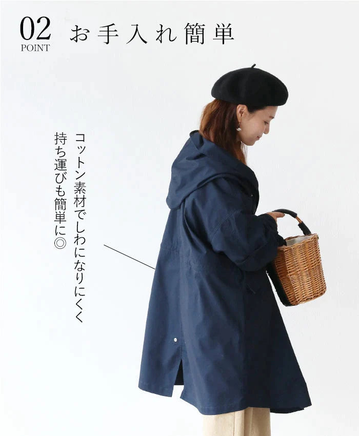 【wc-b05083ko】ぶかっと羽織るマニッシュコート
