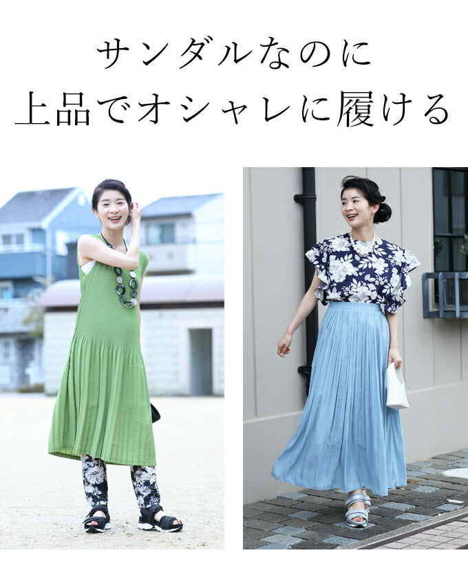 【fne00013】(23.0cm~24.5cm対応)上品に煌く 厚底ラメサンダル