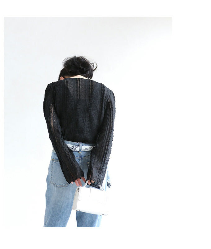 【wc-fse00038od】(S~L対応)腕のラインは見せない 袖ゆったり レースロンT