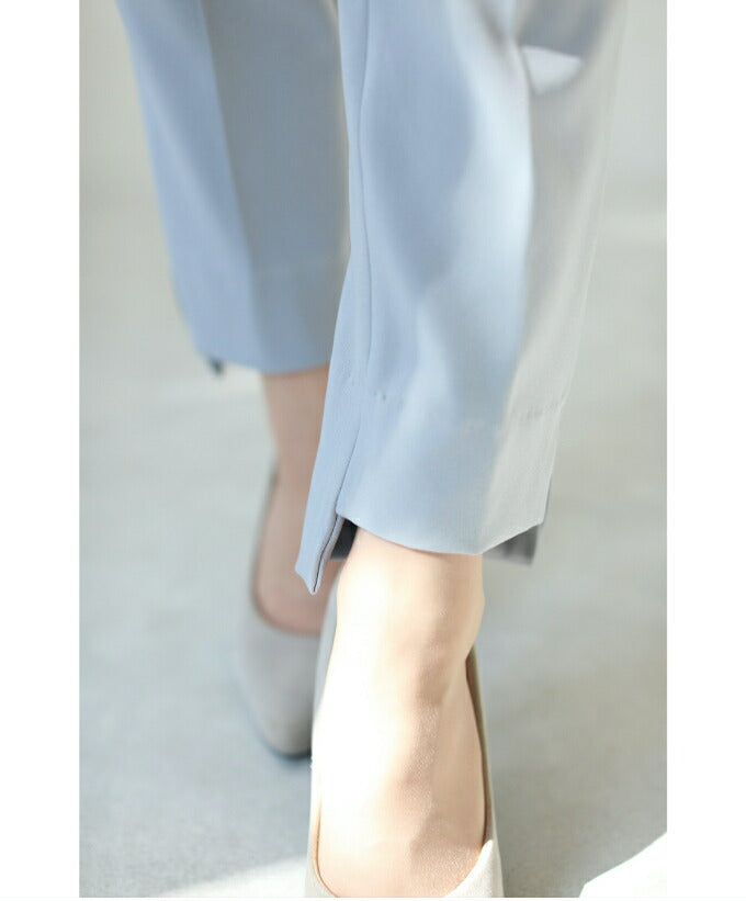【wc-w67885-gy】◇◇□□(S~M/L~2L対応)(グレー)痩せずに美脚!万能テーパードパンツ