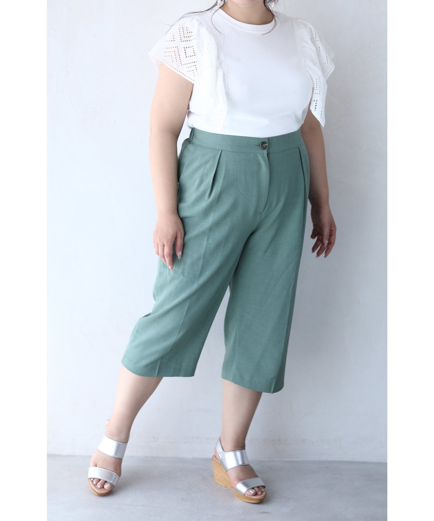 【wck00092gr】ヒップラインがひびかない!すご楽バミューダパンツ