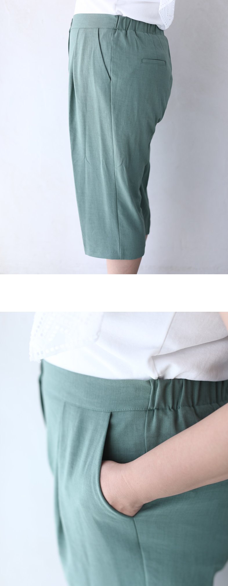 【wck00092gr】ヒップラインがひびかない!すご楽バミューダパンツ