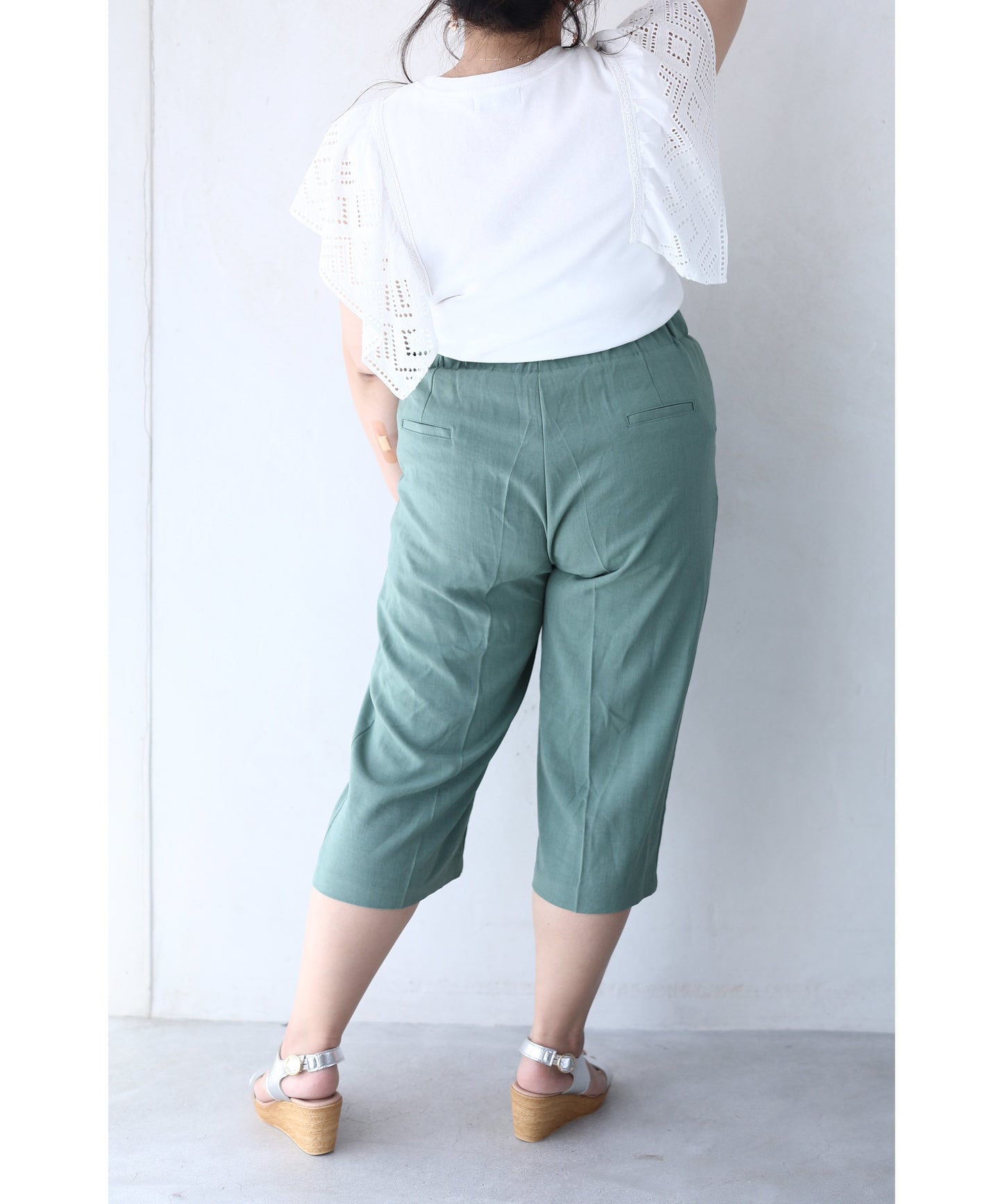 【wck00092gr】ヒップラインがひびかない!すご楽バミューダパンツ