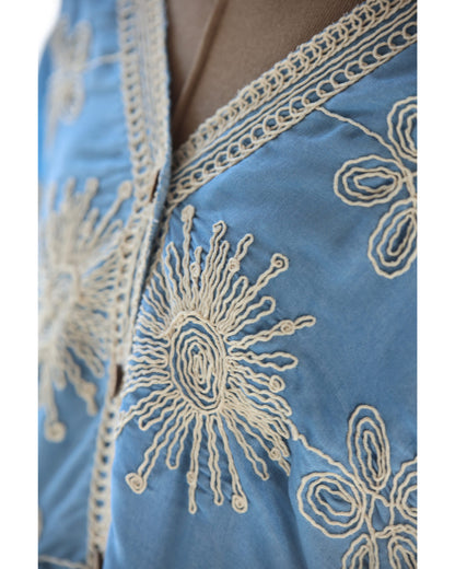 脚長見えXラインの花刺繍ドルマンボレロカーディガン　4/15新作