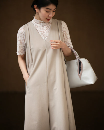 「いつもオシャレね」と 褒められるワイドサロペ　4/15新作