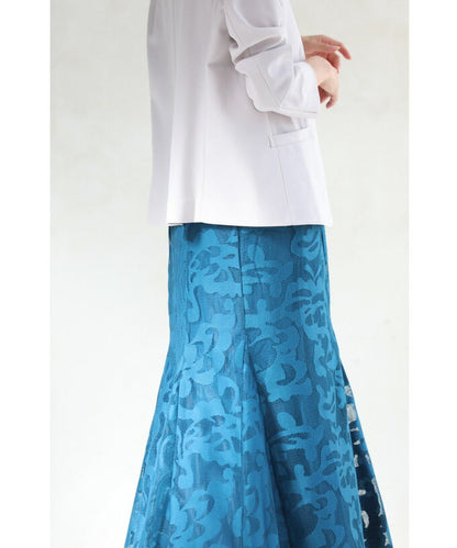 【fbk00006od】アラベスク模様浮き立つマーメイドラインスカート