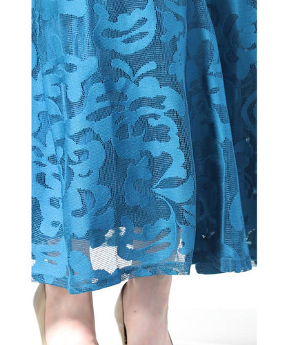 【fbk00006od】アラベスク模様浮き立つマーメイドラインスカート