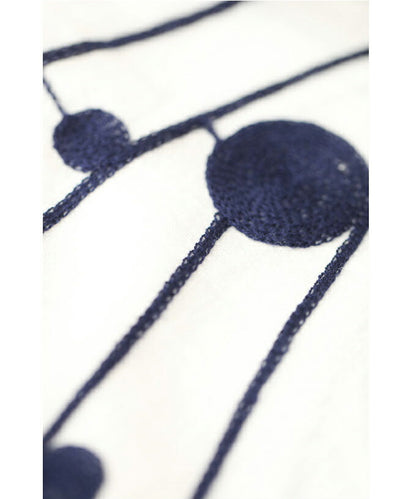 wc品番変更【w66456wh】「CAWAII」羽織りにもなるアートな水玉チュニックシャツ 2L-3L