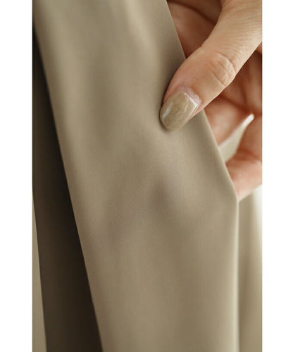 【wkg00274】立体タックのシャカシャカミディアムスカート